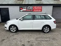 Used Skoda Fabia SE 110 HP (80 kW) 2015 White Estate