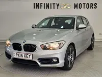 Used BMW 118 Sport Line 150 HP (110 kW) 2015 Silver Hatchback