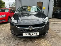 Used Vauxhall Corsa Design Edition 75 HP (55 kW) 2016 Black Hatchback