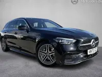 Used Mercedes C200 AMG line 204 HP (150 kW) 2023 Black Estate