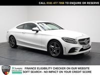 Used Mercedes C200 AMG line 198 HP (145 kW) 2018 White Coupe
