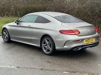Used Mercedes C220 AMG line 194 HP (142 kW) 2021 Silver Coupe