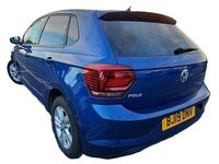 Used VW Polo SE 95 HP (69 kW) 2019 Blue Hatchback