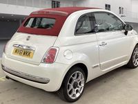 Used Fiat 500 Lounge 85 HP (62 kW) 2011 White Cabriolet