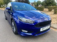 Used Ford Focus ST-Line 125 HP (91 kW) 2017 Blue Hatchback
