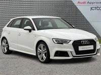 Used Audi A3 S-Line 150 HP (110 kW) 2019 White Sedan