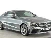 Used Mercedes C300 AMG line 245 HP (180 kW) 2019 Grey Coupe