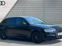 Used Audi A3 Black Edition 150 HP (110 kW) 2019 Black Sedan