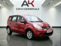 Used Nissan Note Acenta 88 HP (64 kW) 2010 Red Hatchback