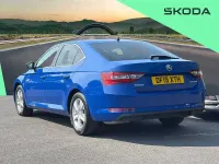 Used Skoda Superb SE L Executive 150 HP (110 kW) 2019 Blue Hatchback
