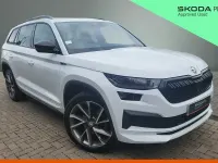 Used Skoda Kodiaq SportLine 110 HP (80 kW) 2022 Moon white metallic SUV