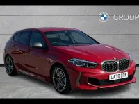 Used BMW M135 Comfort Edition 302 HP (222 kW) 2021 Red Hatchback