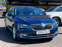 Used Skoda Superb SE L Executive 280 HP (205 kW) 2016 Blue Hatchback