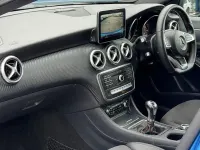 Used Mercedes A200 AMG line 136 HP (100 kW) 2016 Blue Hatchback