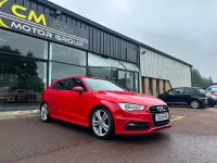 Used Audi A3 S-Line 140 HP (102 kW) 2014 Red Hatchback