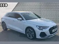 New Audi A3 S-Line 113 HP (83 kW) 2026 White Hatchback