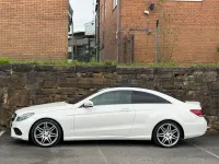 Begagnad Mercedes E350 AMG line 258 HK (189 kW) 2016 Vit Sportkupé