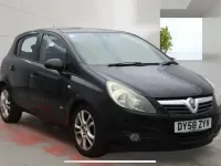 Used Vauxhall Corsa 89 HP (65 kW) 2008 Black Hatchback