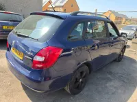 Used Skoda Fabia GreenLine 75 HP (55 kW) 2014 Blue Estate