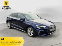Used Audi A3 Sportback S-Line 204 HP (150 kW) 2022 Blue Hatchback
