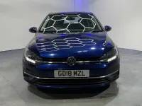 Used VW Golf VII SE 110 HP (80 kW) 2018 Blue Hatchback