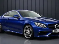 Used Mercedes C63 AMG Premium 476 HP (350 kW) 2018 Blue Coupe