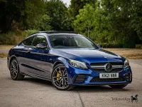 Used Mercedes C43 AMG Premium Plus 390 HP (286 kW) 2021 Blue Coupe