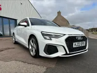 Used Audi A3 S-Line 150 HP (110 kW) 2022 White Sedan