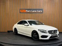 Used Mercedes C220 AMG line 2014 White Sedan