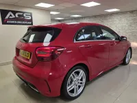 Used Mercedes A180 AMG line 109 HP (80 kW) 2016 Red Hatchback