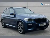 Used BMW X3 M Sport 190 HP (139 kW) 2019 Phytonic blue metallic paint SUV