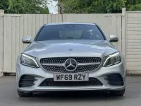 Used Mercedes C300 AMG line 242 HP (177 kW) 2019 Silver Sedan