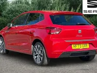 Begagnad Seat Ibiza XCELLENCE 110 HK (80 kW) 2023 Röd Halvkombi