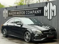 Used Mercedes CLA220 AMG line 177 HP (130 kW) 2018 Black Coupe