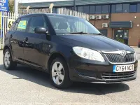 Used Skoda Fabia SE 69 HP (50 kW) 2014 Black Hatchback