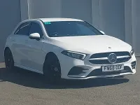 Used Mercedes A200 AMG line 163 HP (119 kW) 2018 White Hatchback