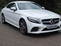 Used Mercedes C220 AMG line 194 HP (142 kW) 2019 White Coupe
