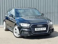 Used Audi A3 S-Line 116 HP (85 kW) 2019 Black Sedan