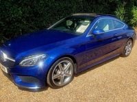 Used Mercedes C220 AMG Line Premium Plus 170 HP (125 kW) 2016 Blue Coupe