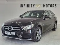 Used Mercedes C350e AMG Line Premium 293 HP (215 kW) 2017 Black Estate