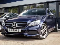 Begagnad Mercedes C200 Premium Plus 184 HK (135 kW) 2018 Blå Sedan