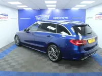 Used Mercedes C220 AMG Line Premium 194 HP (142 kW) 2019 Blue Estate