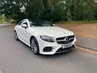 Used Mercedes E220 AMG Line Premium 194 HP (142 kW) 2018 White Coupe