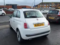 Used Fiat 500 Lounge 69 HP (50 kW) 2012 White Hatchback
