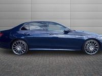 Used Mercedes E220 AMG line 194 HP (142 kW) 2020 Blue Sedan
