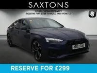 Used Audi A5 Black Edition 2022 Blue Coupe