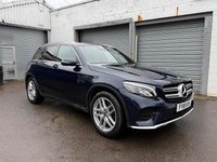 Begagnad Mercedes GLC250 AMG line 2018 Blå Kombi