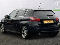 Used Peugeot 308 GT-line 131 HP (96 kW) 2020 Black Hatchback