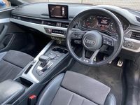 Begagnad Audi A5 S-Line 190 HK (139 kW) 2018 Blå Sportkupé