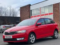 Used Skoda Rapid SE 105 HP (77 kW) 2014 Red Hatchback